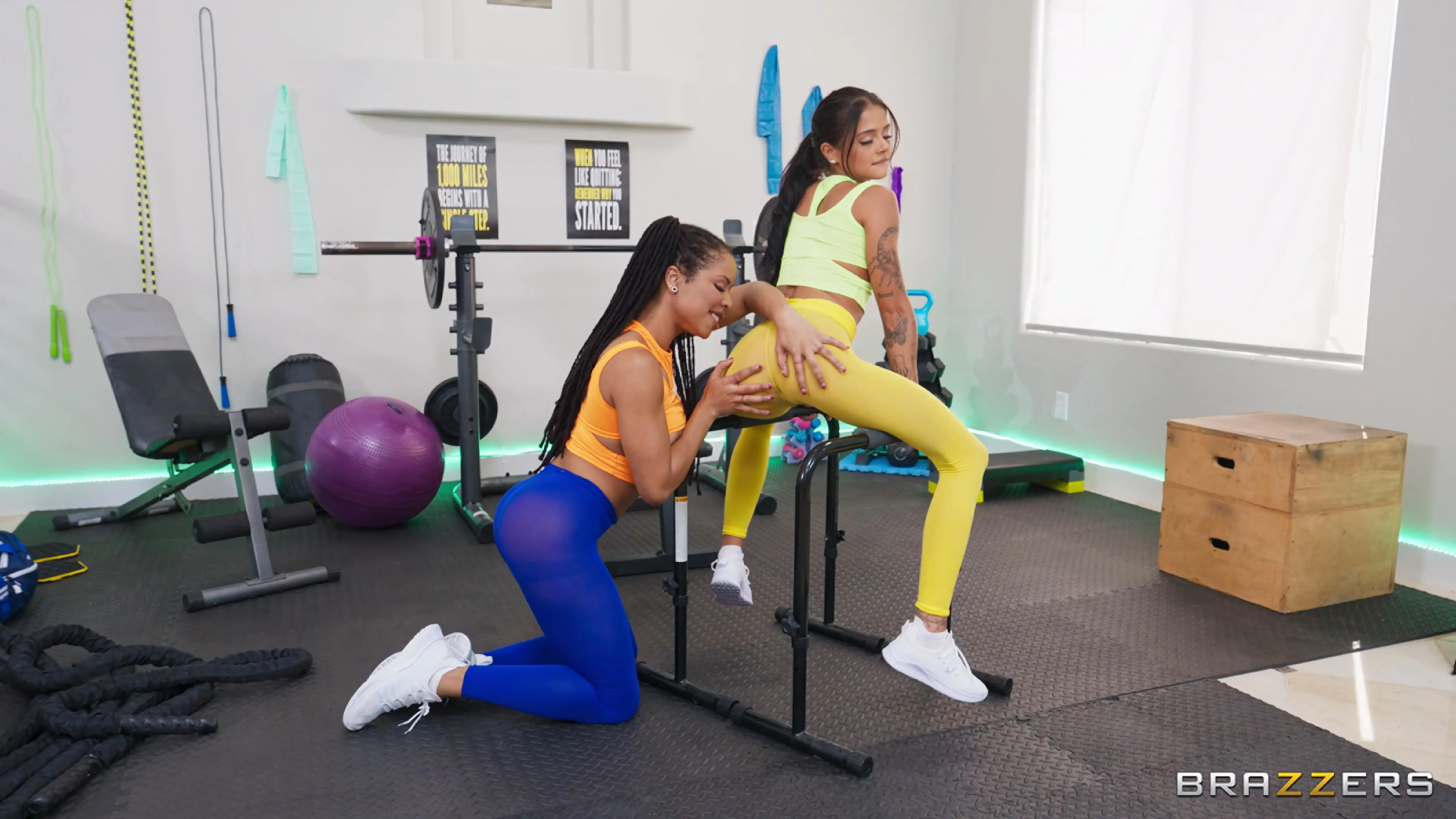 Kira Noir - Lesbians Level Up Their Workout | Picture (20)