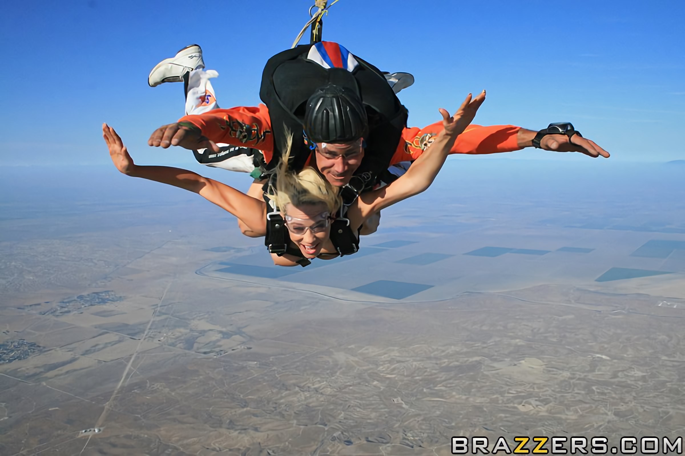 Two Pussies and One Parachute