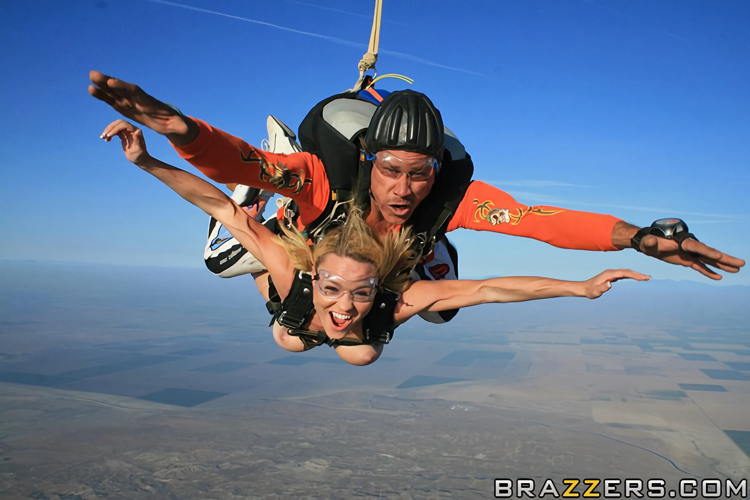 Two Pussies and One Parachute